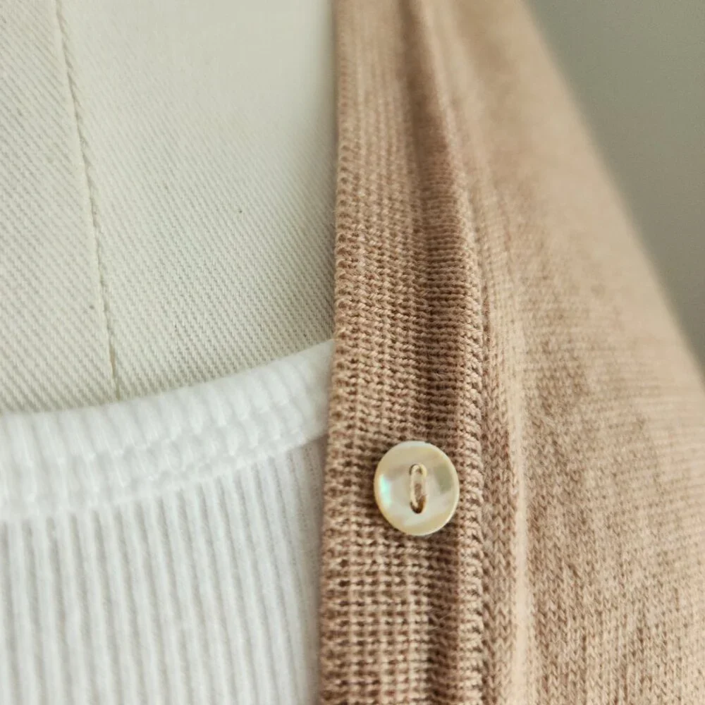 Lord & Taylor Italian Merino Wool Cardigan Size: Large - Picture 5 of 14